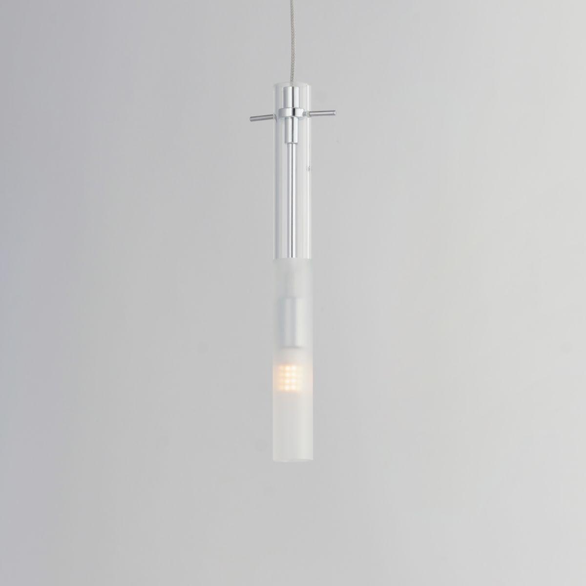 Pipette 12 in. 1-Light LED Pendant, Polished Chrome - Bees Lighting