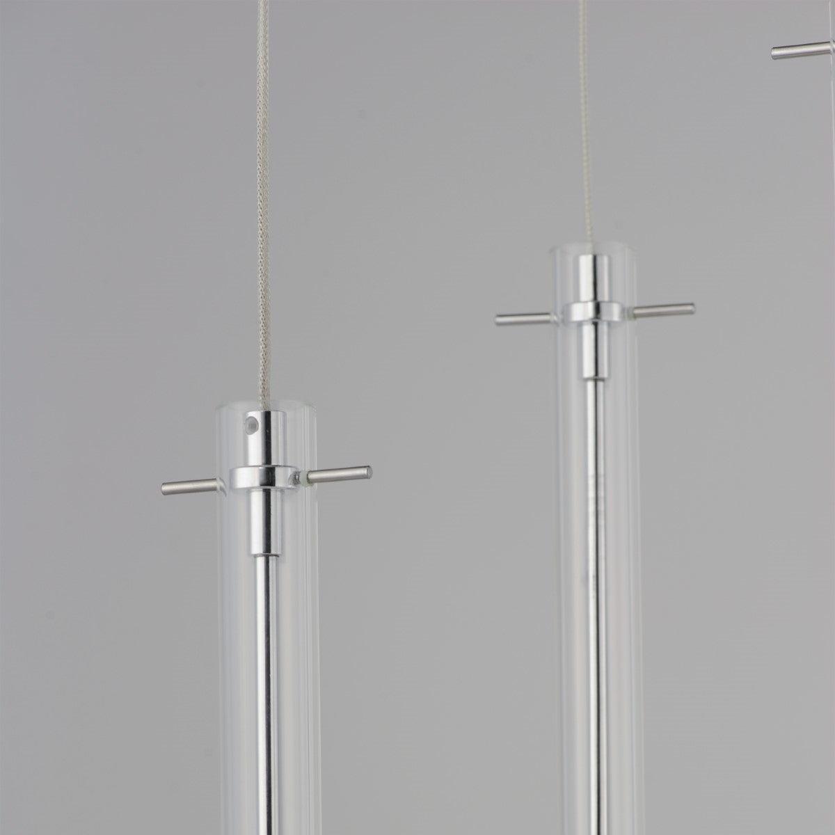 Pipette 18 in. 3-Light LED Pendant Light, Polished Chrome - Bees Lighting