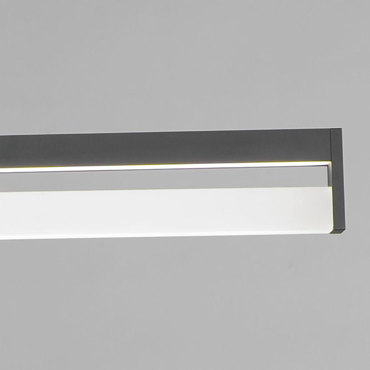 Crossbar 48 in. Smart LED Pendant Light Black Finish