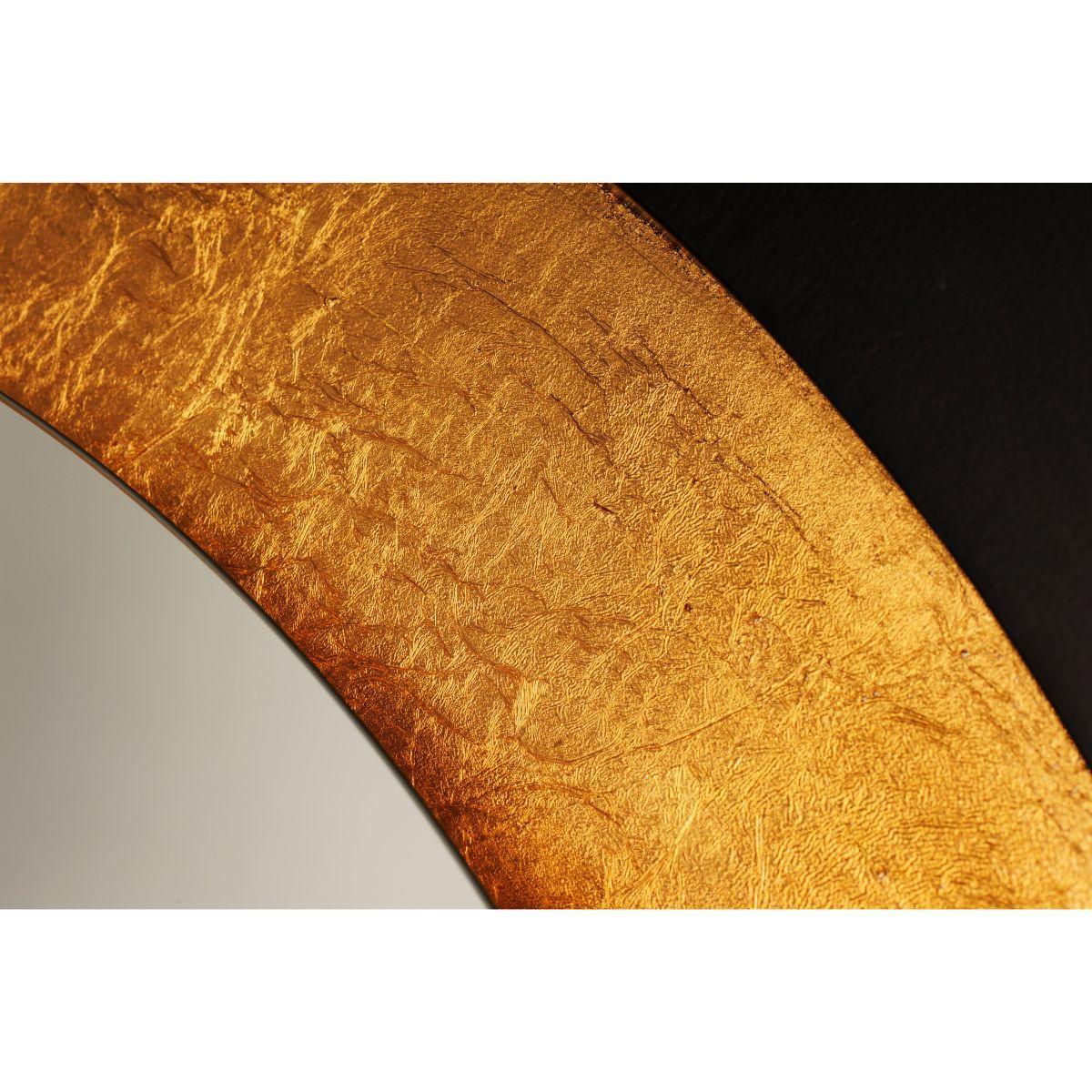 Floating Square 32 In. LED Mirror, 2240 Lumens 3000K, Gold Leaf|Black - Bees Lighting