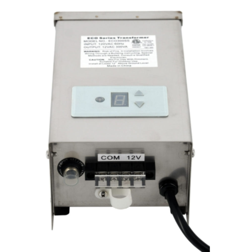 Low-Voltage 300-Watt Landscape Transformer with Timer and Photocell