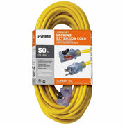 50 ft. Outdoor Heavy Duty Extension Cord 14/3 Gauge SJTW Yellow - Bees Lighting