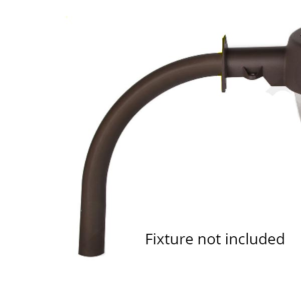 Pole Mount Arm, Bronze - Bees Lighting