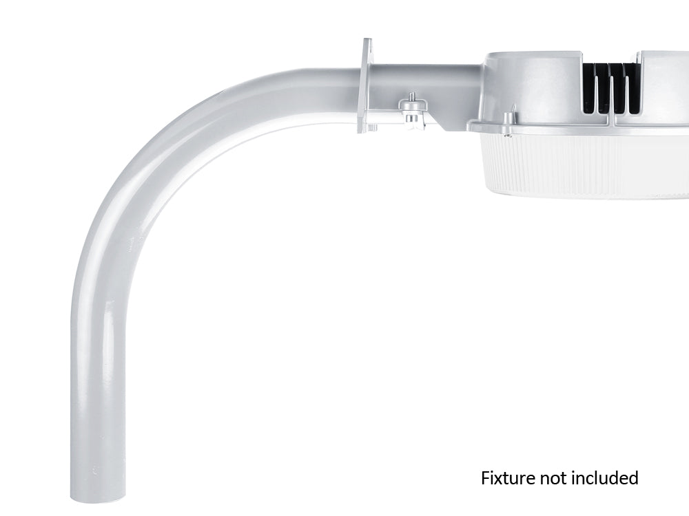 Pole Mount Arm, Silver - Bees Lighting