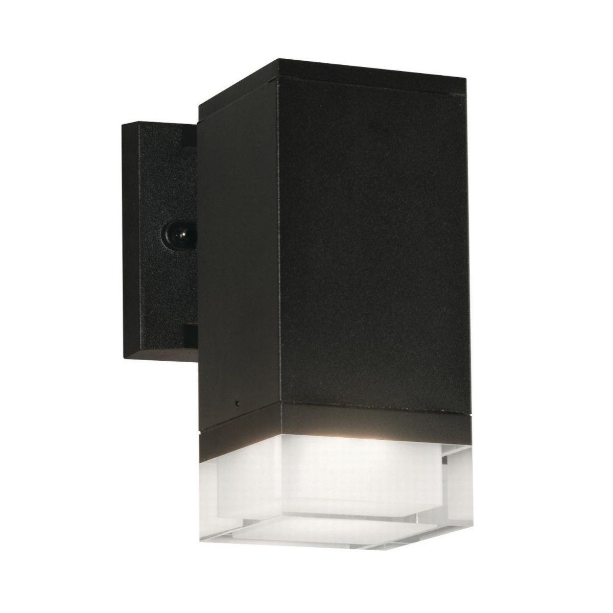 Edmund 8 in. LED Outdoor Wall Sconce Selectable CCT Black Finish