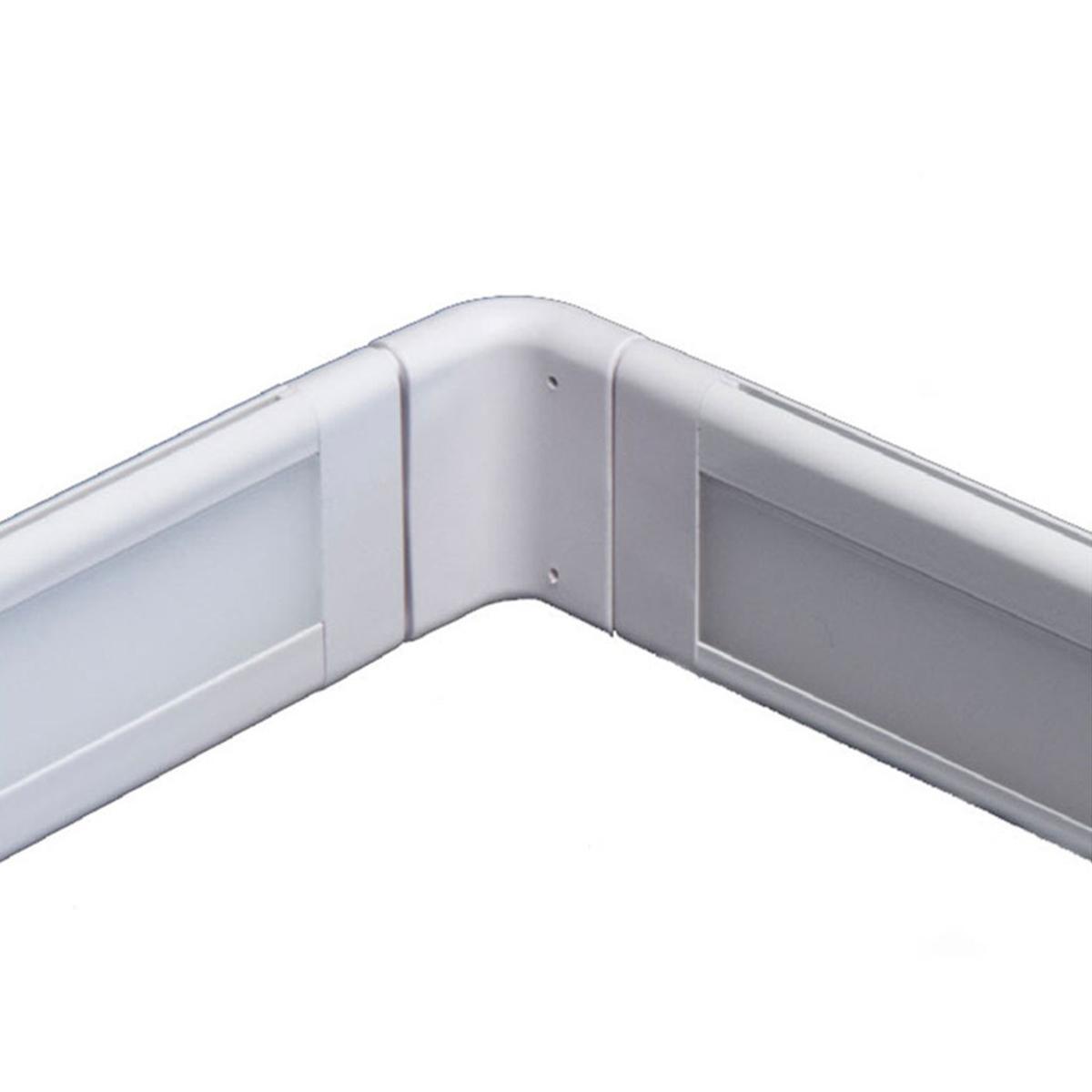 Inside Corner Connector For SlimEdge LightBars, White - Bees Lighting