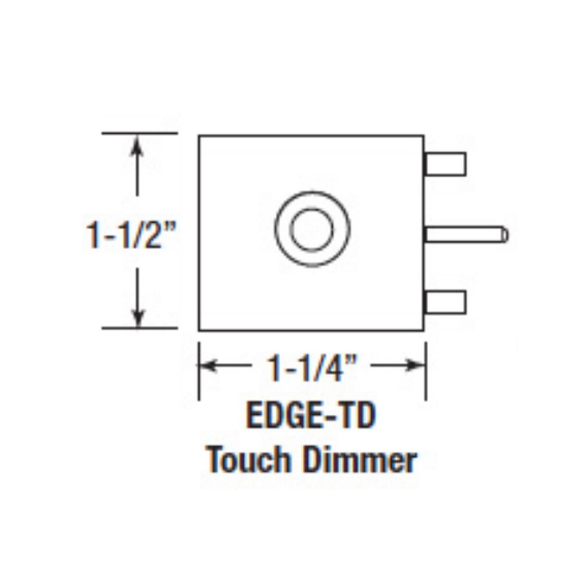 Touch Dimmer For SlimEdge LightBars, Black - Bees Lighting