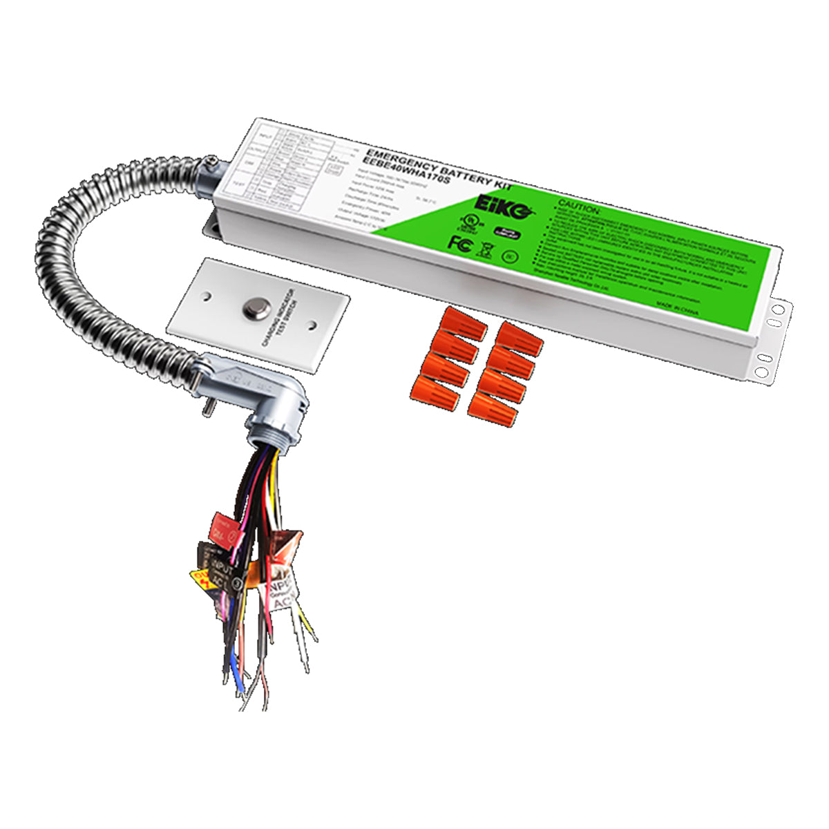 LED Emergency Driver, 40 Watts Output, 170V DC high Voltage Output, Single Flex-Conduit - Bees Lighting