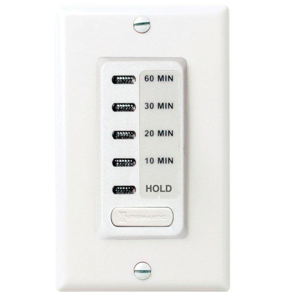 15-Amp 60-Minutes Countdown In-Wall Preset Timer Switch White - Bees Lighting