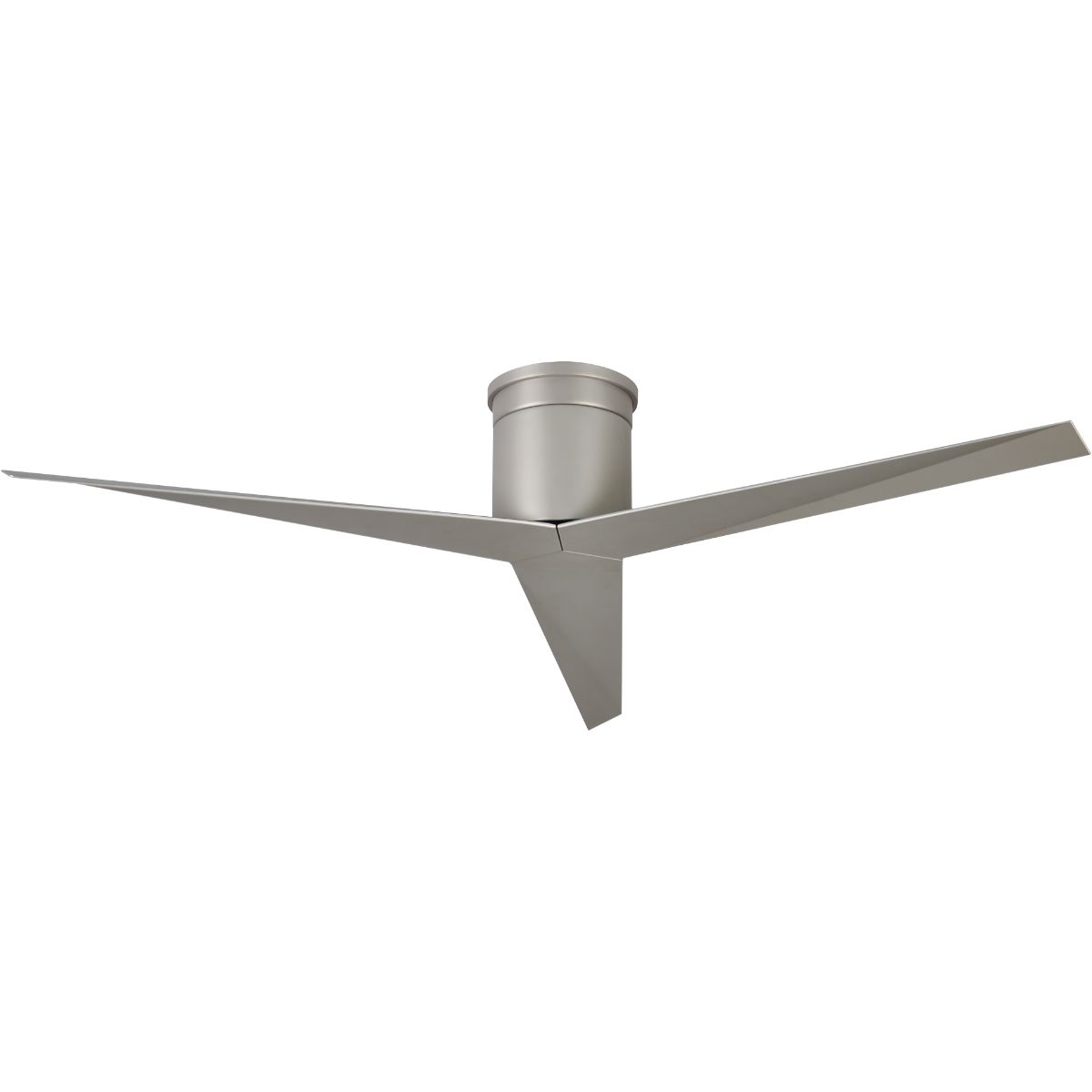 Eliza-H 56" Flush Mount Ceiling Fan with Remote Control, Brushed Nickel - Bees Lighting
