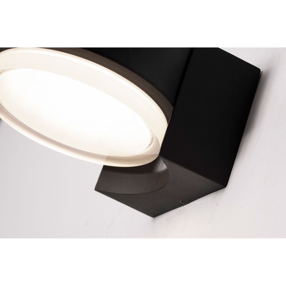 Elm 8 in. LED Outdoor Wall Sconce Selectable CCT Black Finish