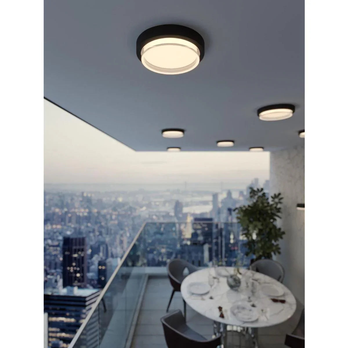 Elm Selectable CCT LED Outdoor Flush Mount - Bees Lighting