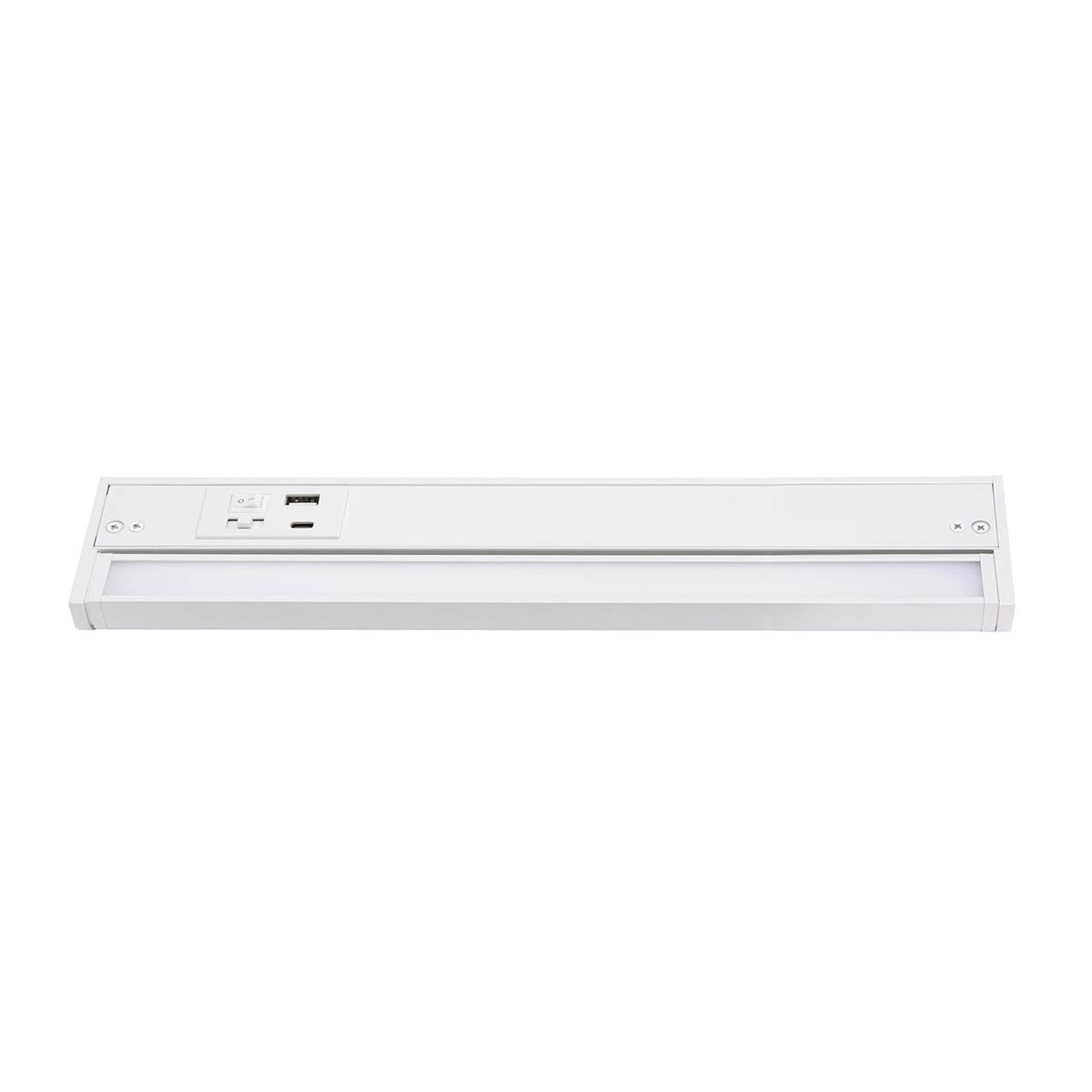 Elena 14-Inch Under Cabinet LED Light, Selectable CCT 2700K to 5000K, 120V, White - Bees Lighting