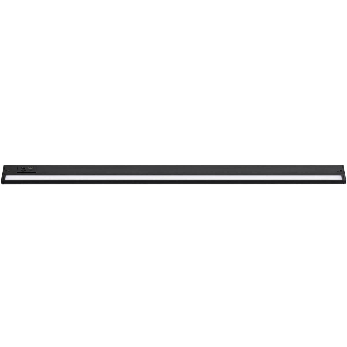 Elena 40-Inch Under Cabinet LED Light, Selectable CCT 2700K to 5000K, 120V, Black - Bees Lighting