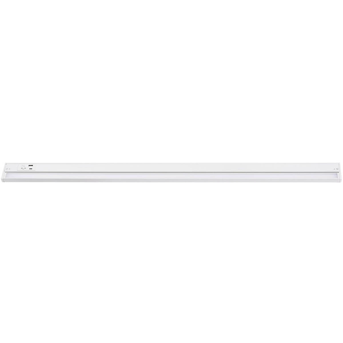 Elena 40-Inch Under Cabinet LED Light, Selectable CCT 2700K to 5000K, 120V, White - Bees Lighting