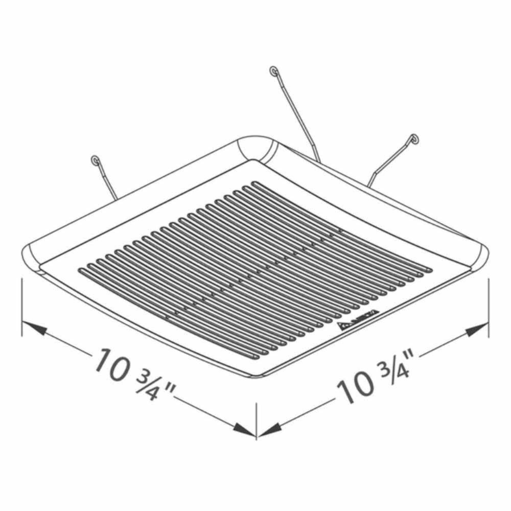 Delta BreezElite Adjustable 80-110 CFM Bathroom Exhaust Fan With Dual Speed and Delay Timer