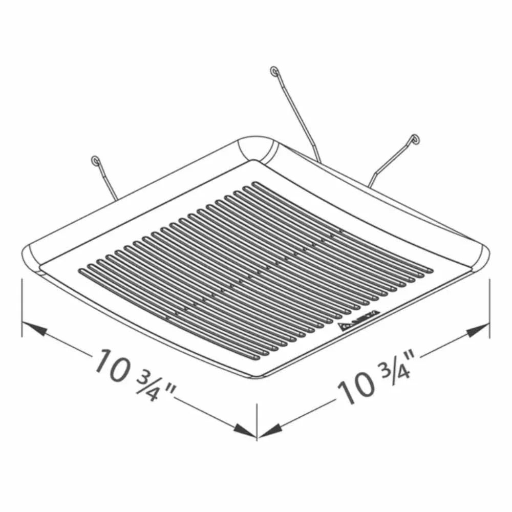 Delta BreezElite Adjustable 80-110 CFM Bathroom Exhaust Fan With Dual Speed and Delay Timer - Bees Lighting