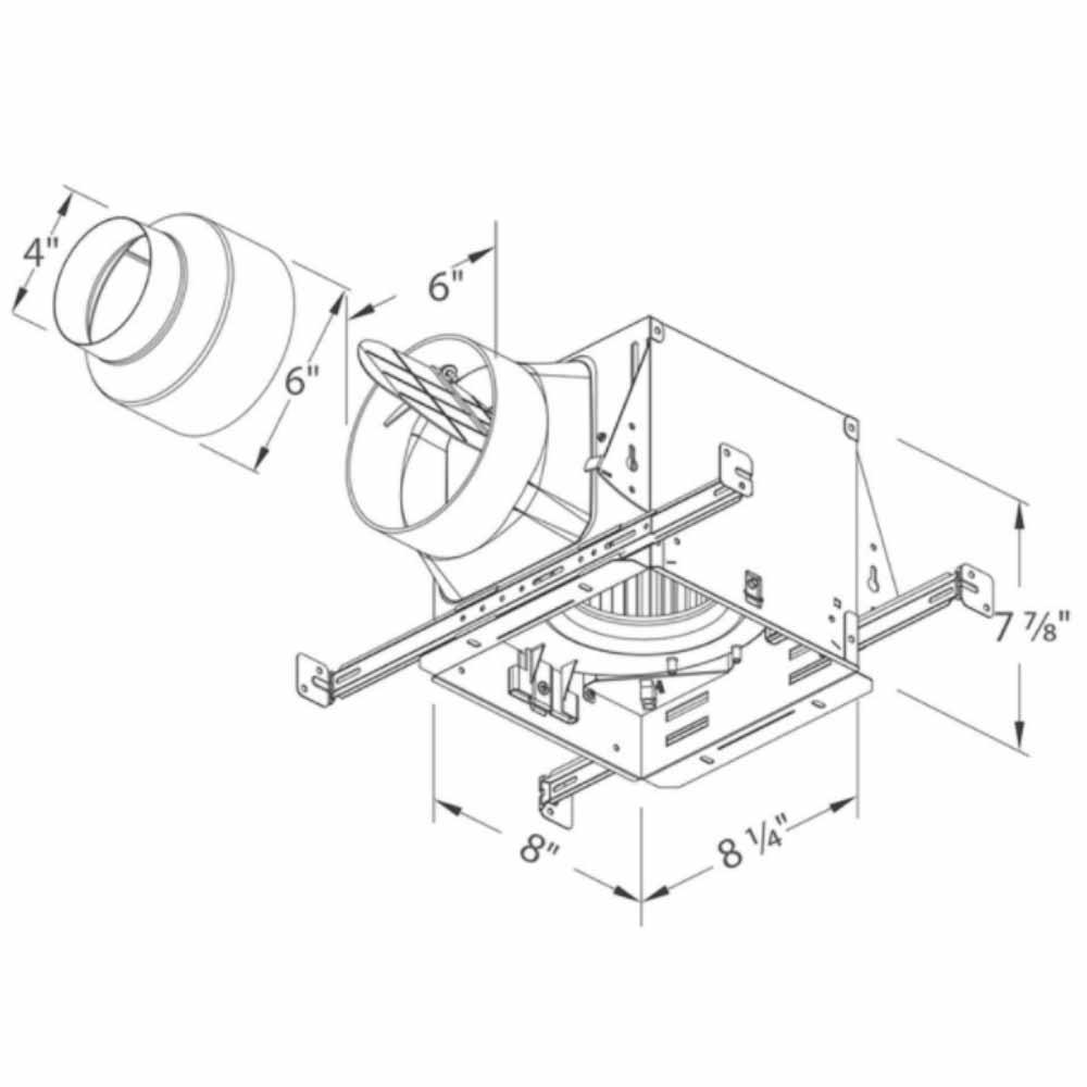 Delta BreezElite Adjustable 80-110 CFM Bathroom Exhaust Fan With Dual Speed and Delay Timer