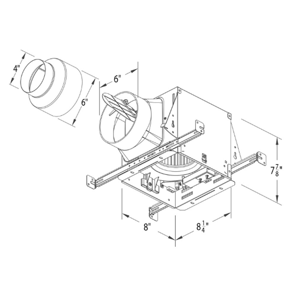 Delta BreezElite Adjustable 80-110 CFM Bathroom Exhaust Fan With Dimmable LED Light - Bees Lighting