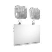 RAB EM-2H2RNY NYC Approved Emergency Light Square Heads 90-Min Backup 120/277V Wall Mount White