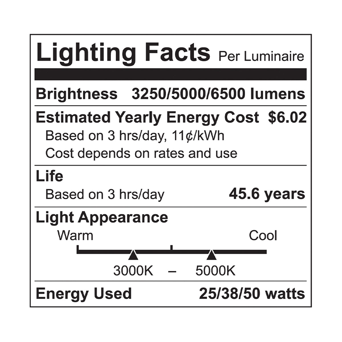 4ft LED Wraparound Lights, 3000-6500 Lumens, 25-50 Adjustable Wattage, 35K/40K/50K 120-277V