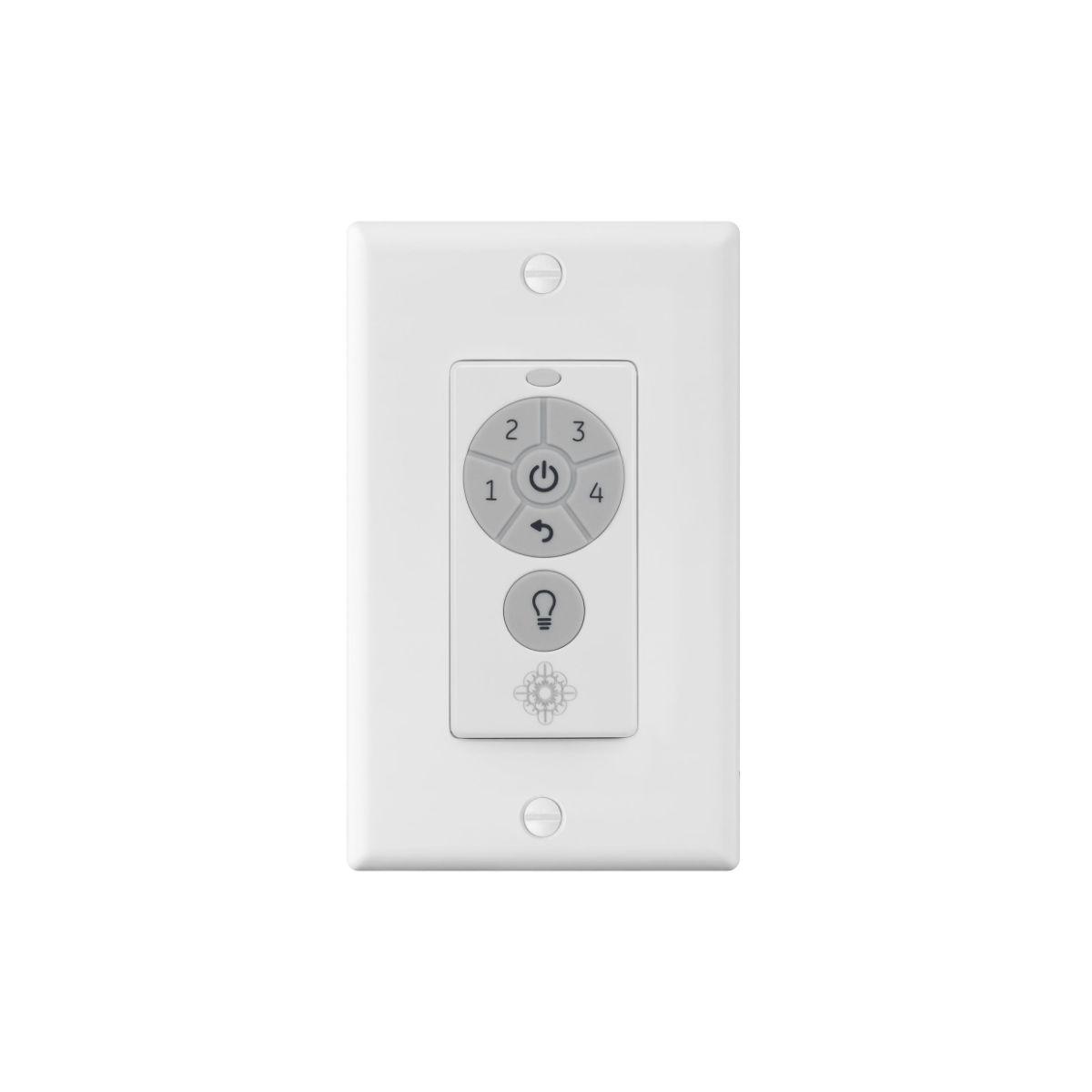 4-Speed Ceiling Fan and Light Wall Control with Reverse Function, Battery Operated - Bees Lighting