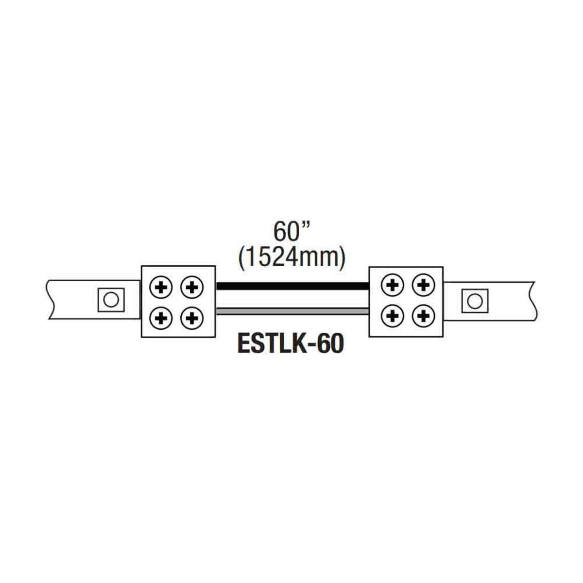 Sure-Tite 60in. Adjustable Tape to Tape Connector for LTR Tape Light Series - Bees Lighting