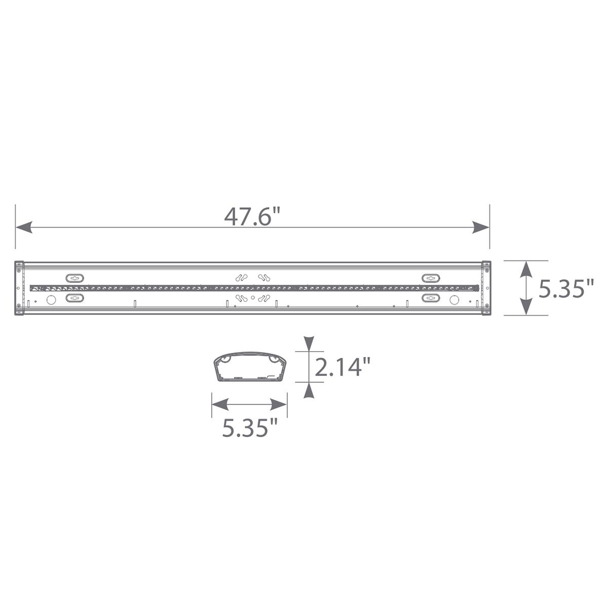 4ft LED Wraparound Light, 32-48 Watts, 5500 Lumens, 35K/40K/50K, 120-277V - Bees Lighting