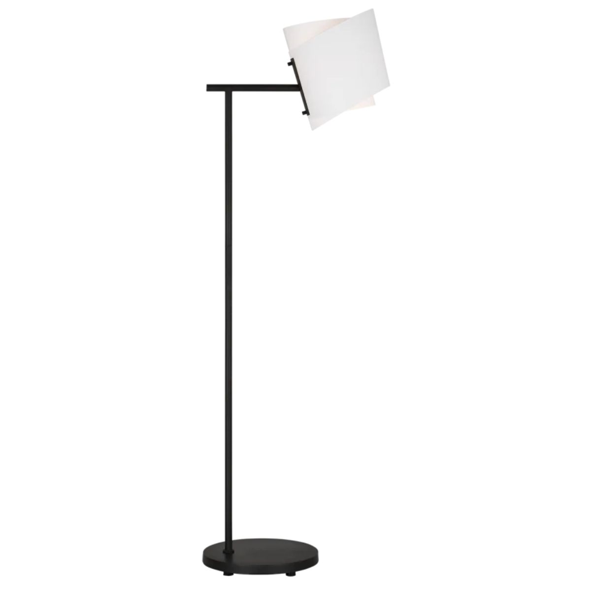 Paerero Medium Task Floor Lamp Aged Iron Finish - Bees Lighting