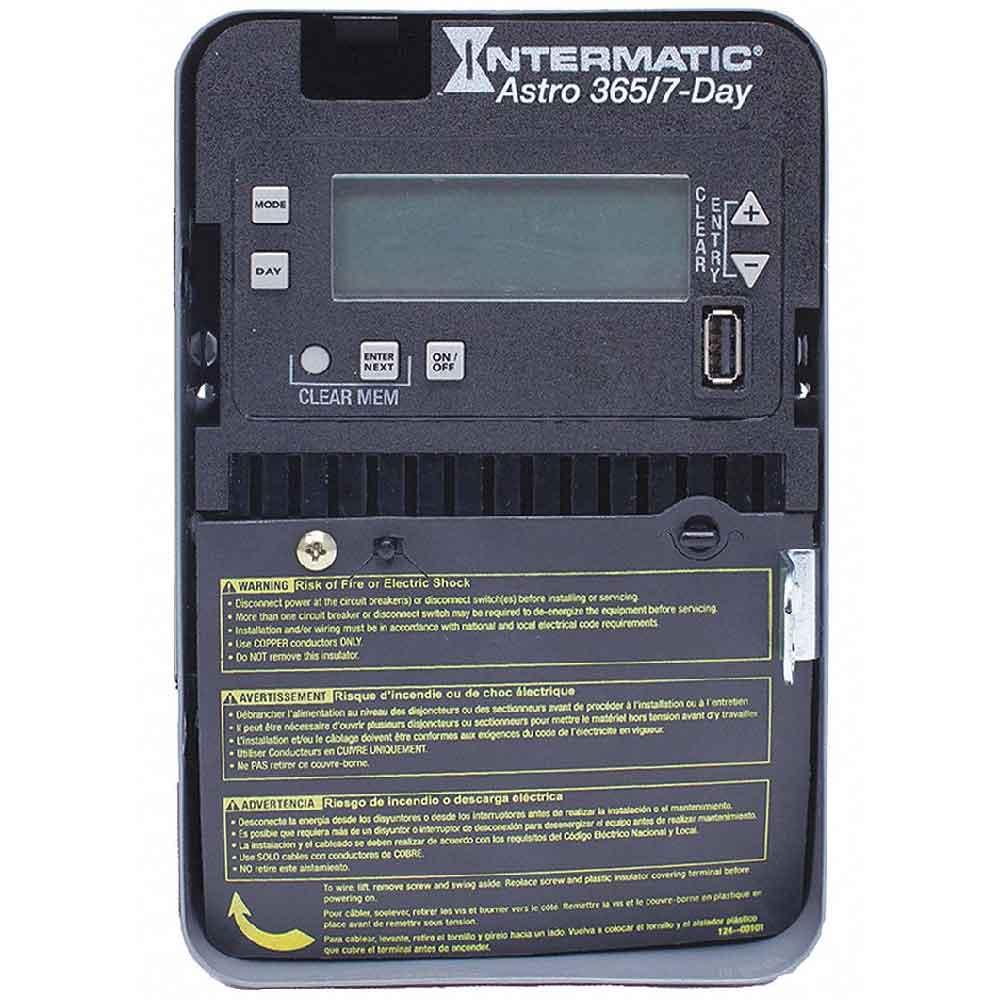 7-Day Astronomic Electronic Time Switch SPDT 1-Circuit 120-277 VAC - Bees Lighting