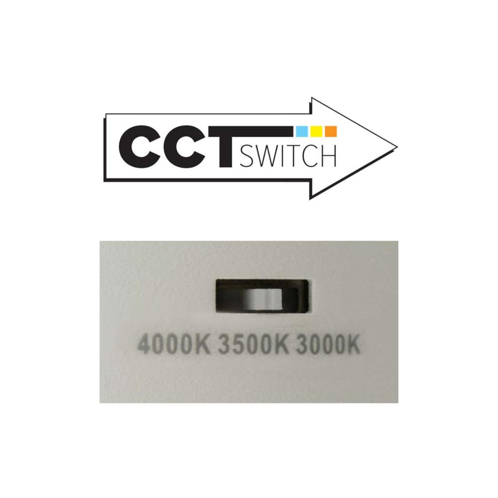 Pipe LED Wall Wash Track 40W 2500 Lumens Selectable CCT 30K/35K/40K Halo (H) White Finish