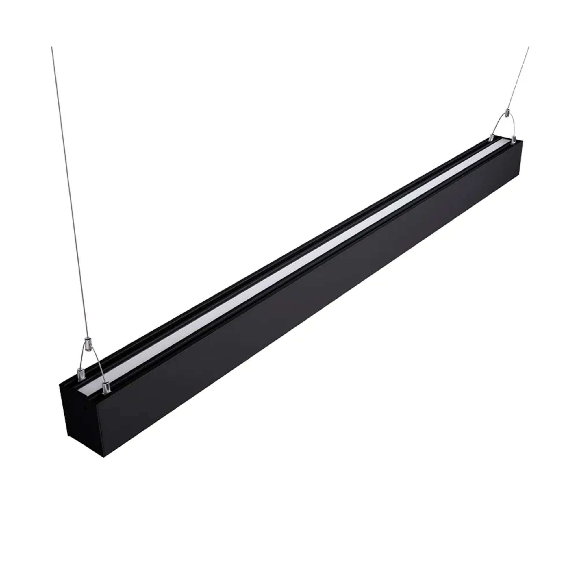 4ft LED Strip Light Fixture, 6500 Lumens, 50W, 30K/40K/50K, 120-277V, Black