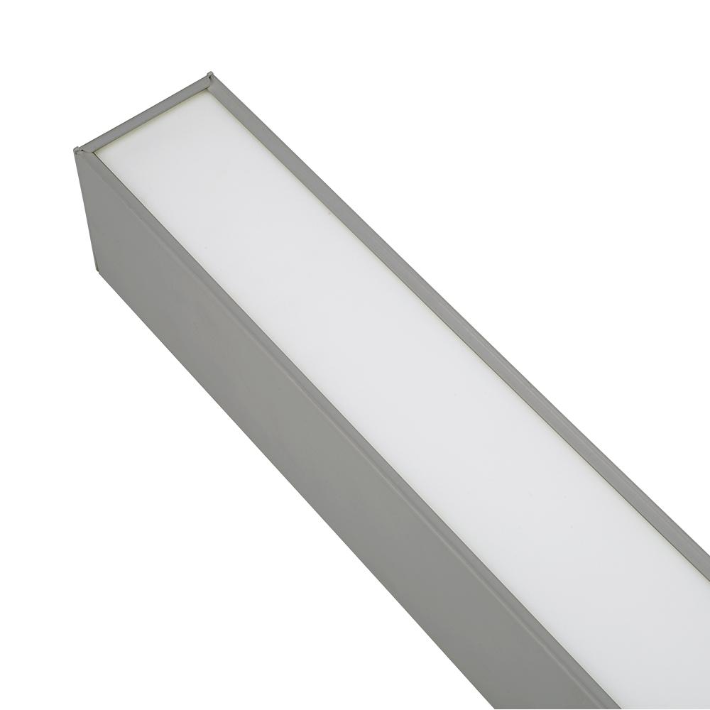 4ft LED Strip Light Fixture, 4550 Down light Lumens, 1950 Up Light Lumens, 50 Watts, 30K/40K/50K, 120-277V - Bees Lighting