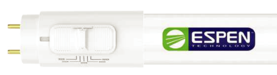 ESPEN LED T8 tube, white housing with dual pin end caps