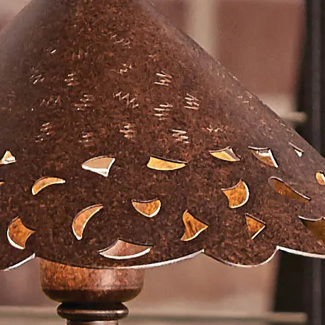 Hammered Roof Path Light, Textured Tannery Bronze - Bees Lighting