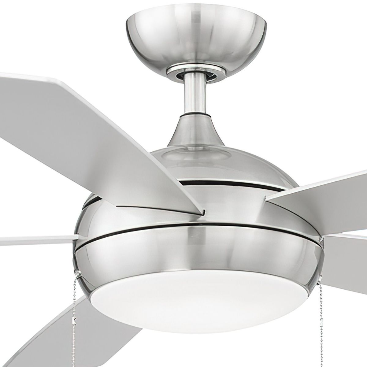 Disc II 52 Inch Indoor/Outdoor Ceiling Fan With Light And Pull Chain, DC Motor