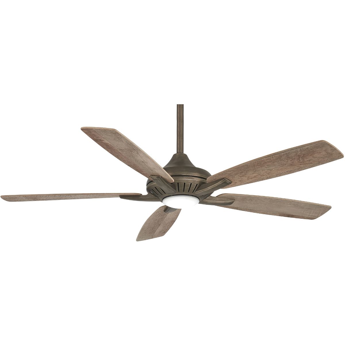 Dyno LED 52" Heirloom Bronze Ceiling Fan with Remote, Barnwood Blades - Bees Lighting