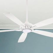 Dyno XL LED 60" White Smart Ceiling Fan with Remote - Bees Lighting