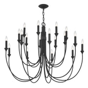 Cate 18 Lights Chandelier Iron finish