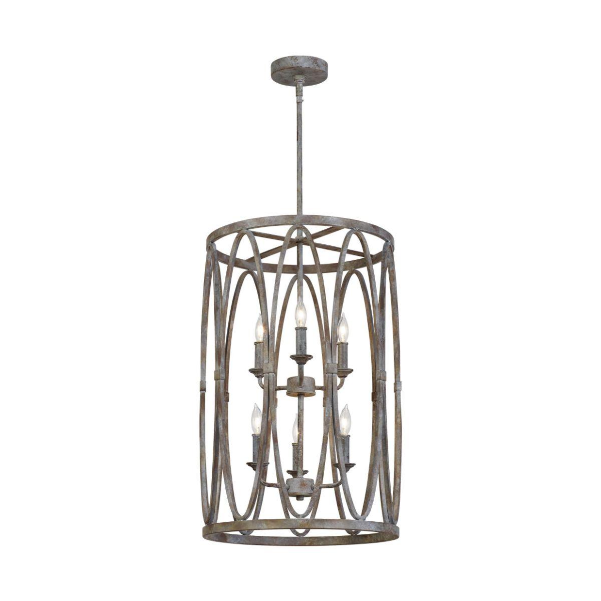 Patrice 16 in. 6 Lights Chandelier -Bronze finish - Bees Lighting
