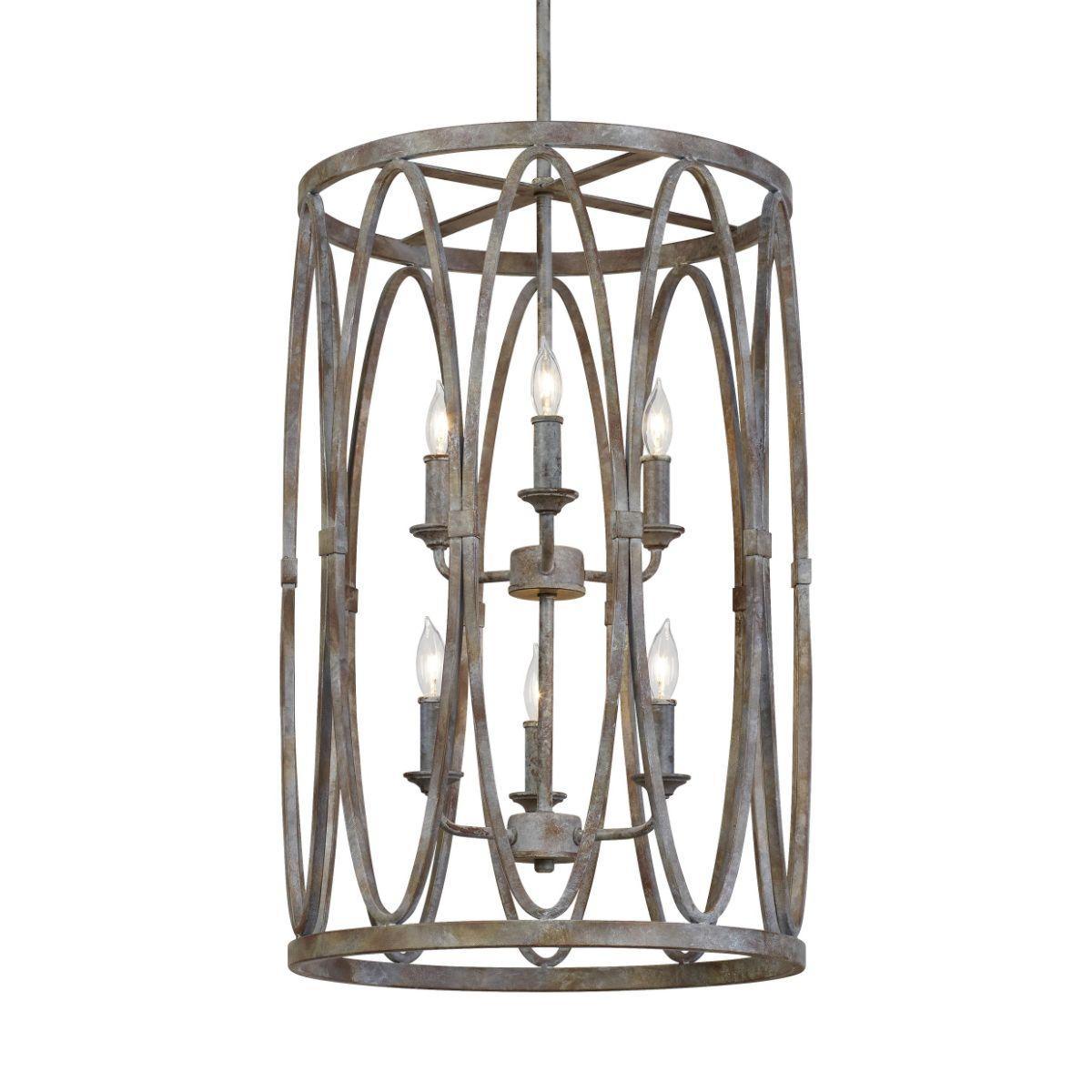 Patrice 16 in. 6 Lights Chandelier -Bronze finish - Bees Lighting