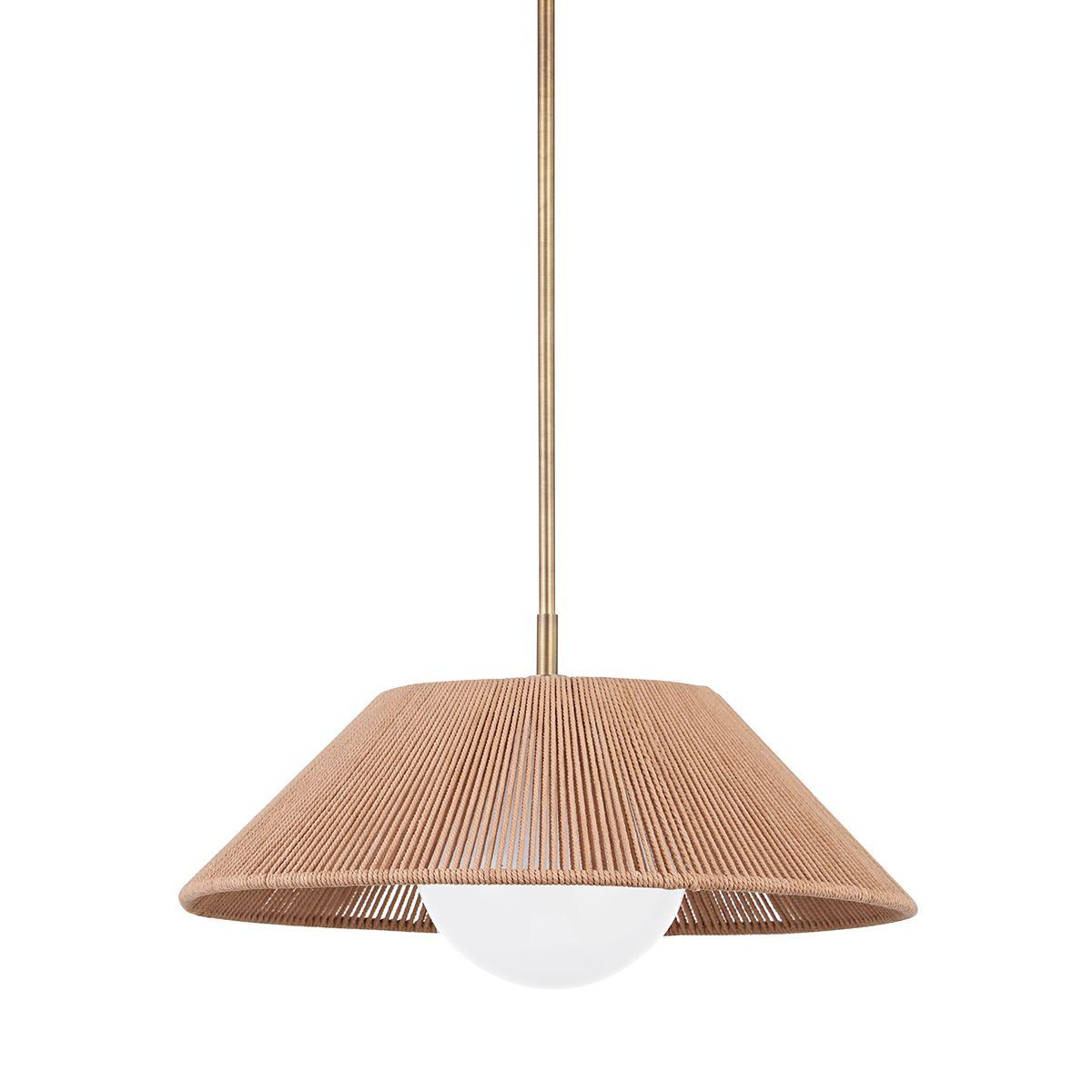 LISBON 21 in. Pendant Light Brass Finish