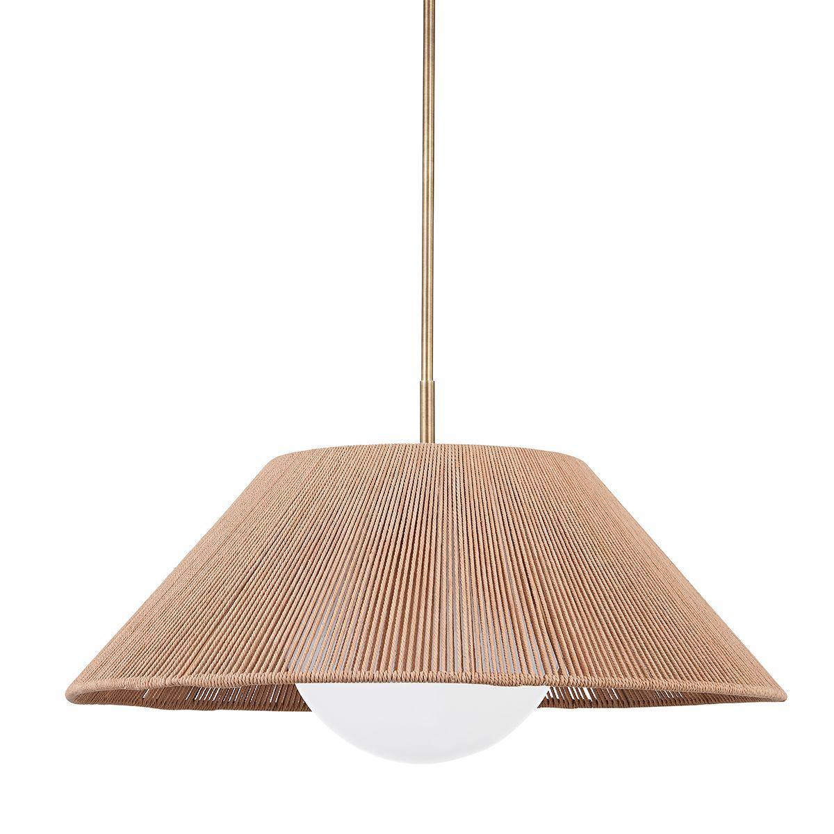 LISBON 29 in. Pendant Light Brass Finish