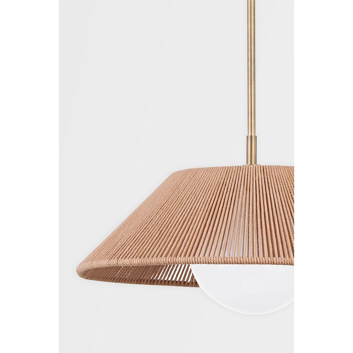 LISBON 29 in. Pendant Light Brass Finish