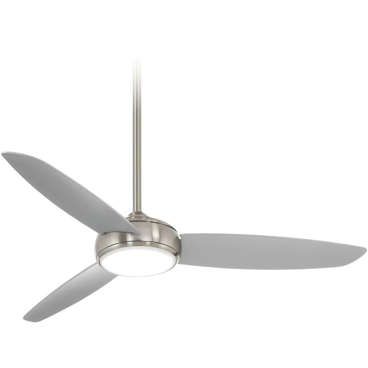 Concept IV 54" Nickel Outdoor LED Smart Ceiling Fan - Bees Lighting