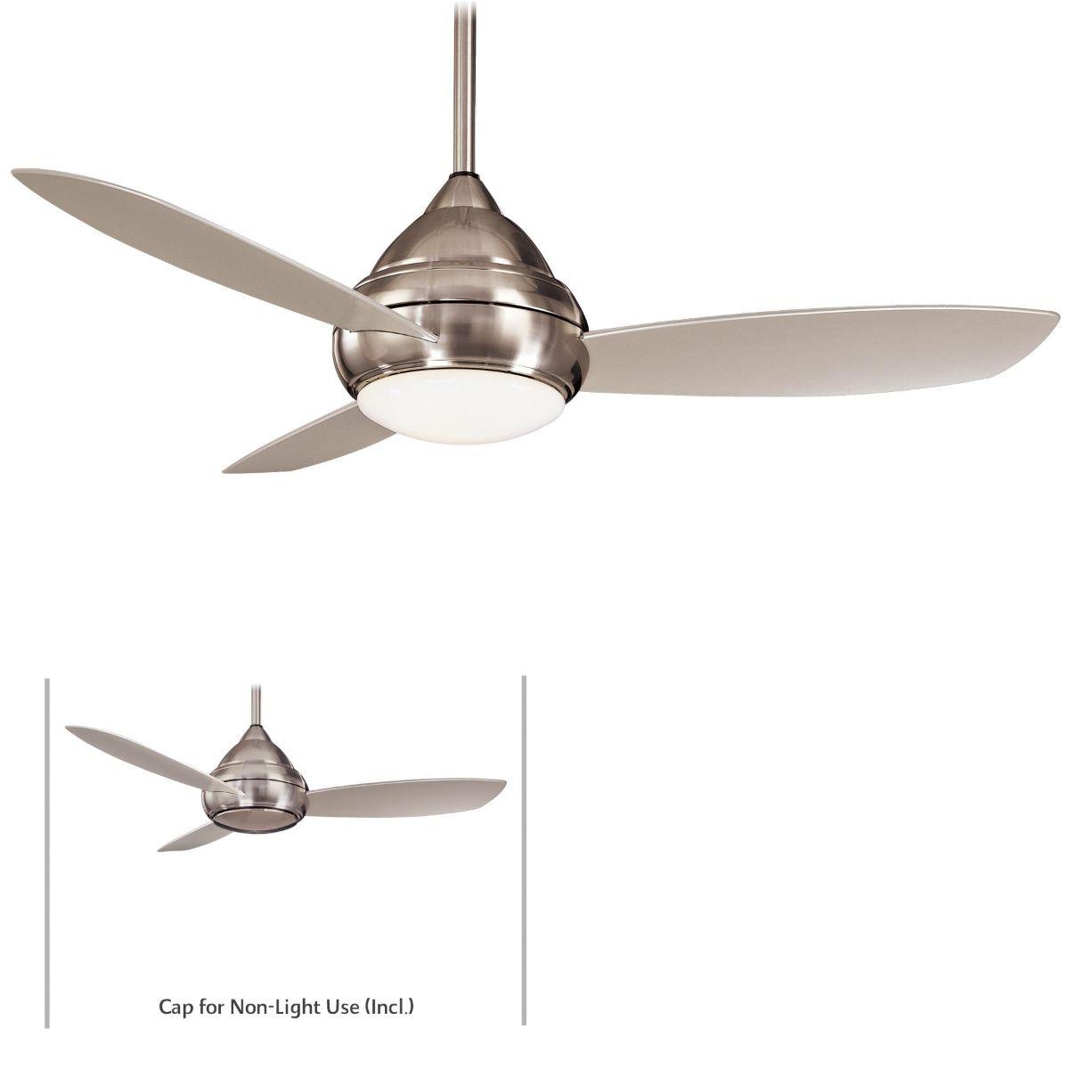 Concept I Wet 52" Nickel LED Outdoor Ceiling Fan with Wall Control - Bees Lighting
