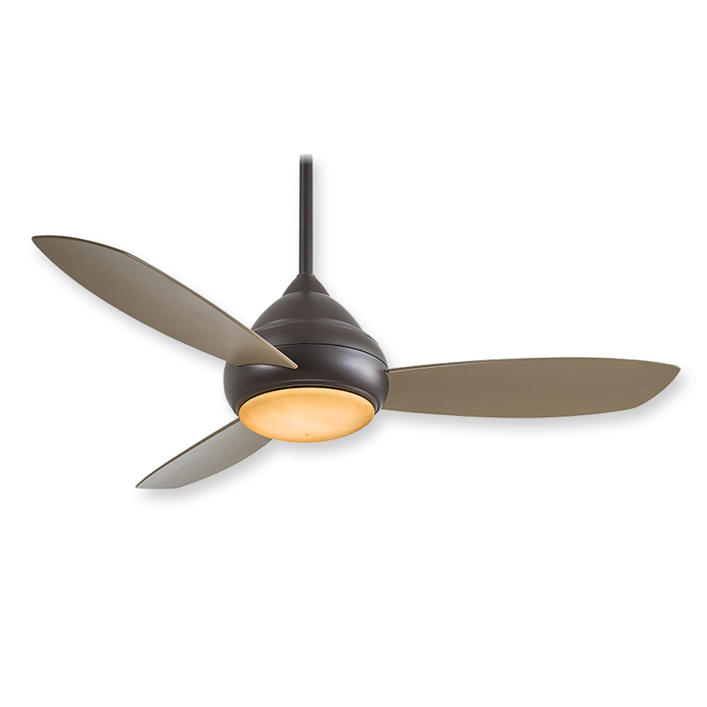Concept I Wet 52" Bronze LED Outdoor Ceiling Fan with Wall Control - Bees Lighting