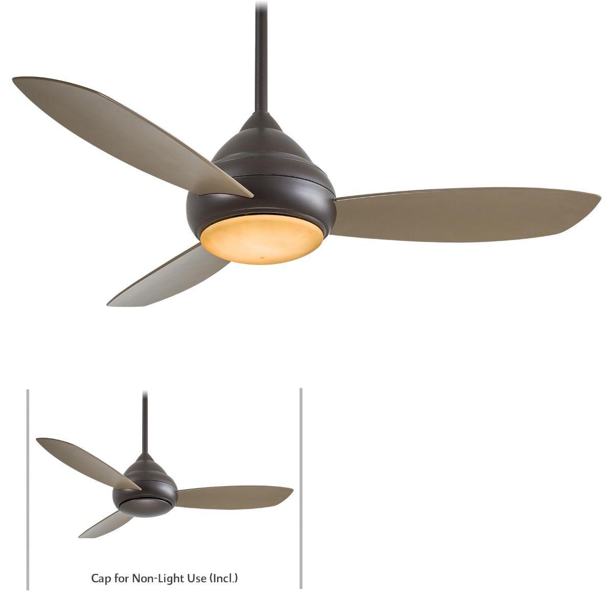 Concept I 52 Inch Modern Outdoor Ceiling Fan With Light And Wall Control, Marine Grade - Bees Lighting