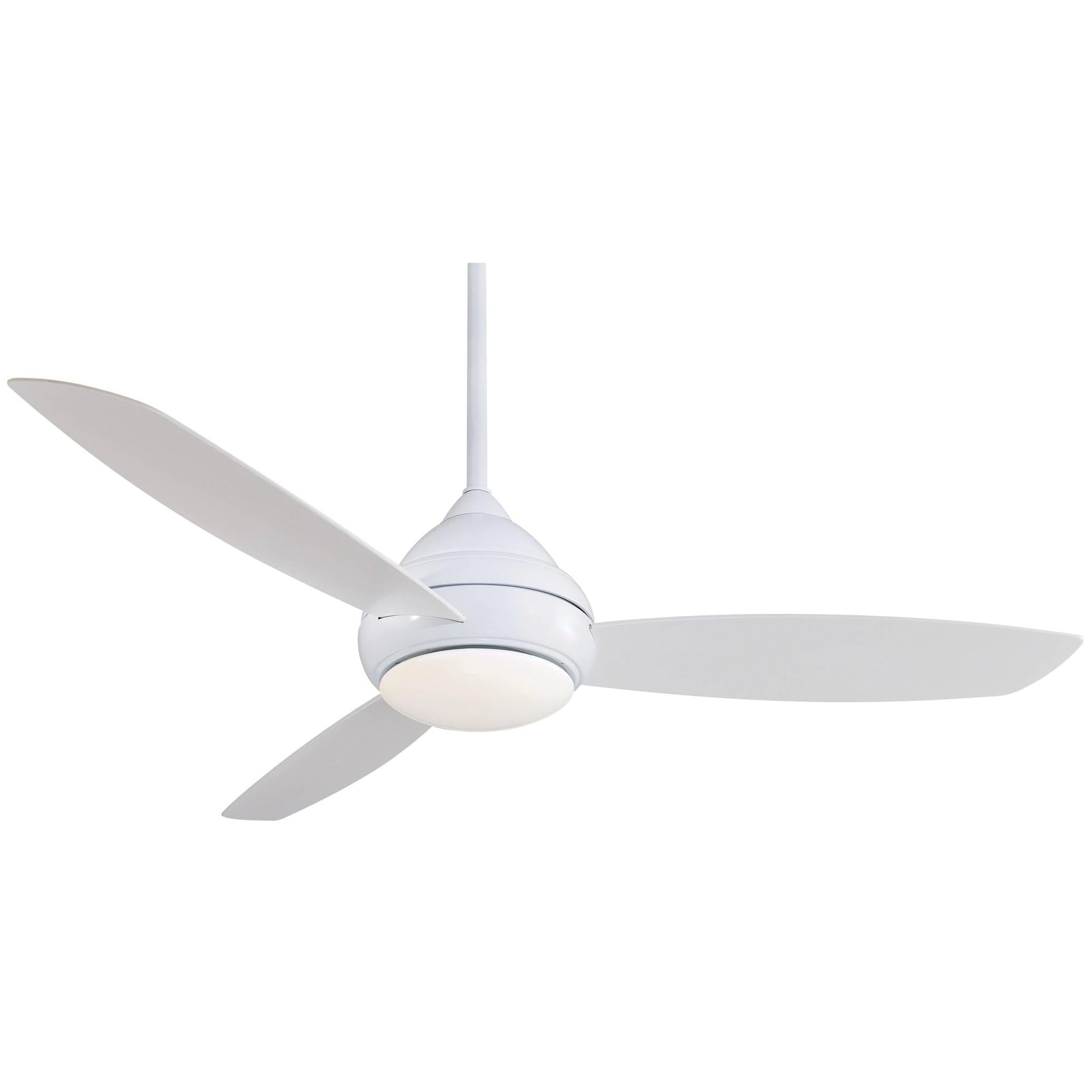 Concept I Wet 52" White LED Outdoor Ceiling Fan with Wall Control - Bees Lighting