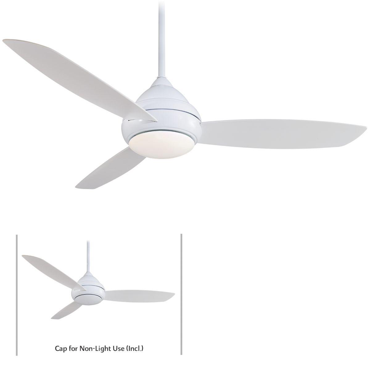 Concept I 58 Inch Modern Outdoor Ceiling Fan With Light And Wall Control, Marine Grade - Bees Lighting